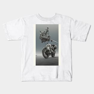 Moto chopper from the future №0001 Kids T-Shirt